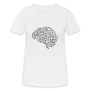 Machine Learning AI Data Science Heartbeat Data - Women's Breathable T-Shirt - white - Front - AI Model Female 172 dark (172cm)