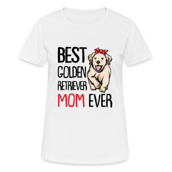 Golden Retriever - T-shirt respirant Femme - blanc - Devant - AI Model Female 172 dark (172cm)