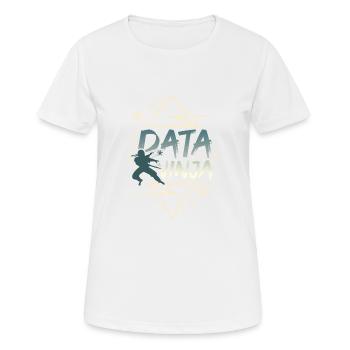 Data Scientist Data Enginieer - Frauen T-Shirt atmungsaktiv - Weiß - Vorne - AI Model Female 172 dark (172cm)