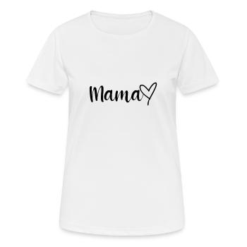 Mom Heroine Mother Heart Mother's Day Best Mommy - Women's Breathable T-Shirt - white - Front - AI Model Female 172 dark (172cm)