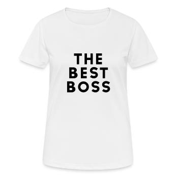Le meilleur patron de tous les temps Boss CEO Gift Lady - T-shirt respirant Femme - blanc - Devant - AI Model Female 172 dark (172cm)