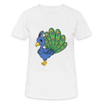 paon - T-shirt respirant Femme - blanc - Devant - AI Model Female 172 dark (172cm)