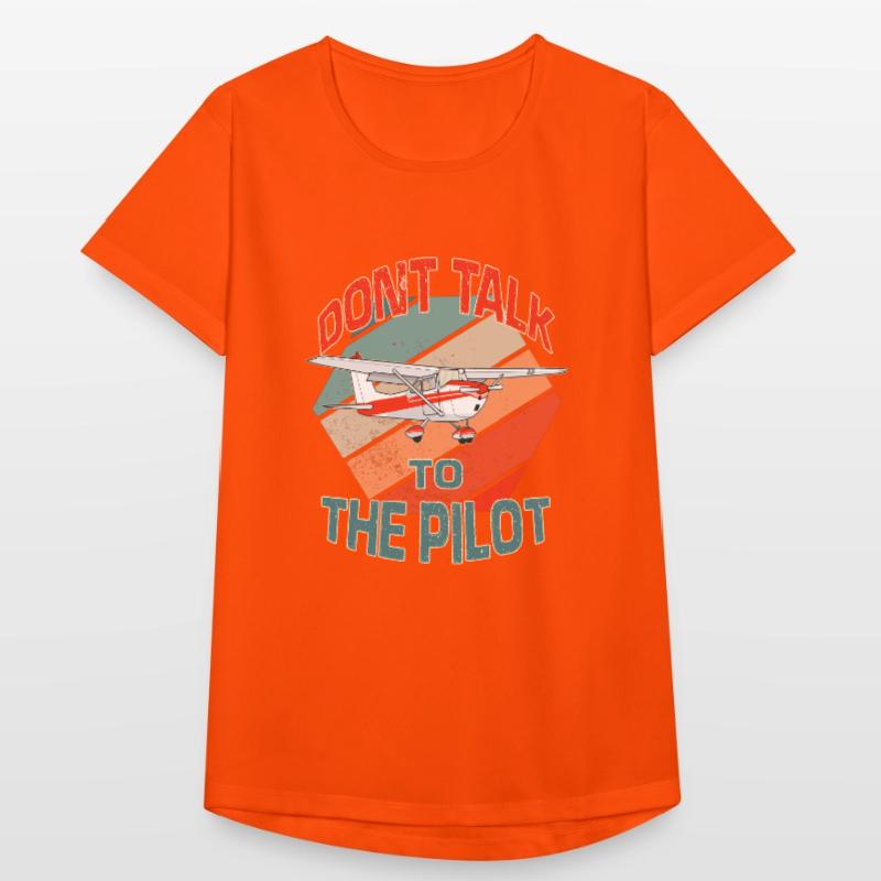 Retro Pilot Model Airplane Pilot Model Flight Women's Breathable T-Shirt