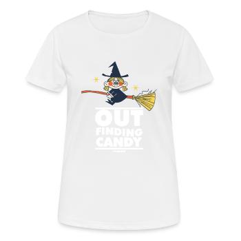 Sorcière - T-shirt respirant Femme - blanc - Devant - AI Model Female 172 dark (172cm)