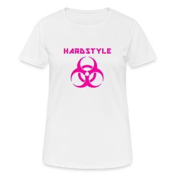 Hardstyle - Party Hard - Event - Festival - Pink - Frauen T-Shirt atmungsaktiv - Weiß - Vorne - AI Model Female 172 dark (172cm)