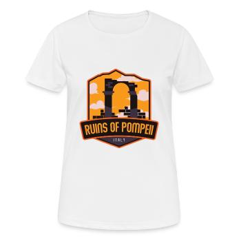 Ruinen von Pompeji - Italien - Frauen T-Shirt atmungsaktiv - Weiß - Vorne - AI Model Female 172 dark (172cm)