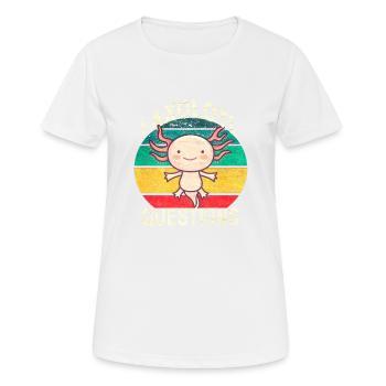 Axolotl. I Axolotl Questions. Drôle d’Axolotl - T-shirt respirant Femme - blanc - Devant - AI Model Female 172 dark (172cm)