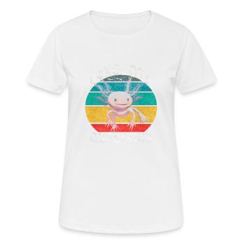 Axolotl. I Axolotl Questions. Drôle d’Axolotl - T-shirt respirant Femme - blanc - Devant - AI Model Female 172 dark (172cm)