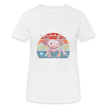 Axolotl. I Axolotl Questions. Drôle d’Axolotl - T-shirt respirant Femme - blanc - Devant - AI Model Female 172 dark (172cm)