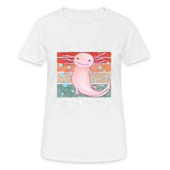 Axolotl. I Axolotl Questions. Drôle d’Axolotl - T-shirt respirant Femme - blanc - Devant - AI Model Female 172 dark (172cm)