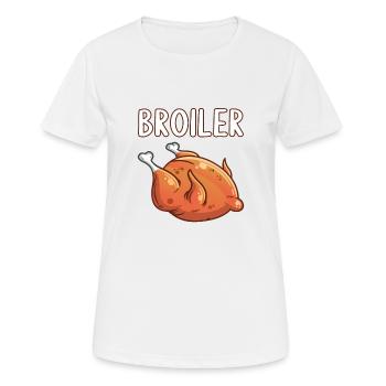 GDR East Germany East Ostalgia Ossi Broiler - Women's Breathable T-Shirt - white - Front - AI Model Female 172 dark (172cm)