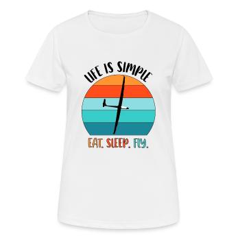 Glider Gliding Gliding Glider - Women's Breathable T-Shirt - white - Front - AI Model Female 172 dark (172cm)