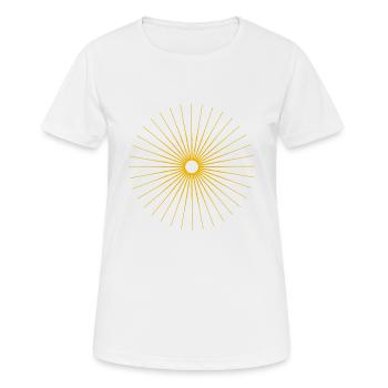 Soleil - T-shirt respirant Femme - blanc - Devant - AI Model Female 172 dark (172cm)