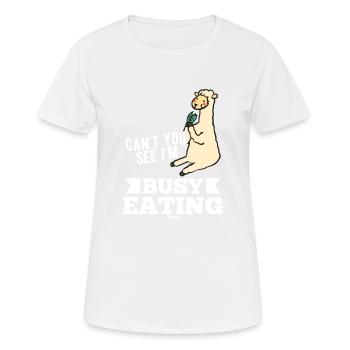 Lama - Women's Breathable T-Shirt - white - Front - AI Model Female 172 dark (172cm)