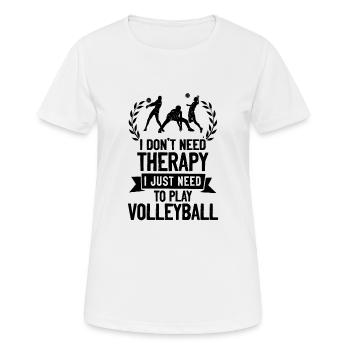 trainieren Spruch, Volleyball Geschenk - Frauen T-Shirt atmungsaktiv - Weiß - Vorne - AI Model Female 172 dark (172cm)