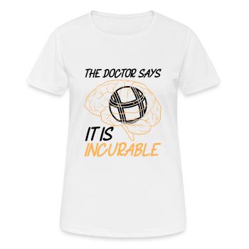Pétanque Pétanque Pétanque Pétanque Pétanque - T-shirt respirant Femme - blanc - Devant - AI Model Female 172 dark (172cm)