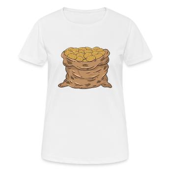 Pomme de terre - T-shirt respirant Femme - blanc - Devant - AI Model Female 172 dark (172cm)