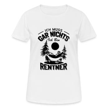 Humorvoller Großvater Spruch, Rentner Geschenk - Frauen T-Shirt atmungsaktiv - Weiß - Vorne - AI Model Female 172 dark (172cm)