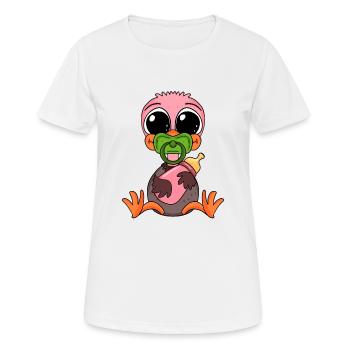 Bouquet Bébé - T-shirt respirant Femme - blanc - Devant - AI Model Female 172 dark (172cm)