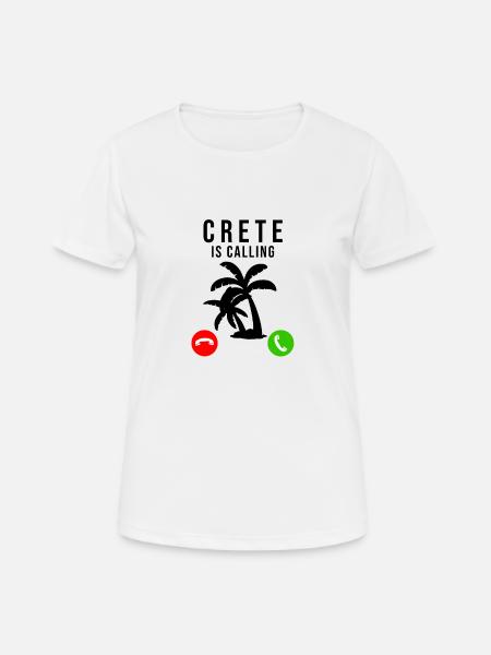 Kreta Griechenland Urlaub Reise Spruch - Frauen T-Shirt atmungsaktiv - Weiß
