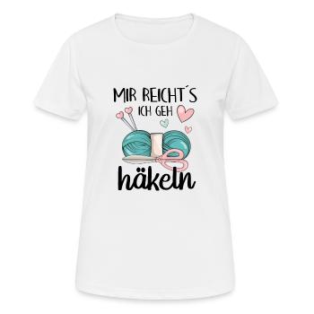 Häklerin Häkeln Strickerin Häklerin Geschenk - Frauen T-Shirt atmungsaktiv - Weiß - Vorne - AI Model Female 172 dark (172cm)