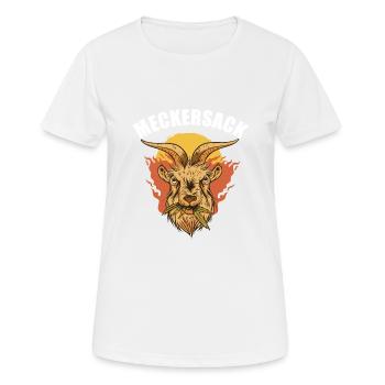 Mosern sich über alles Aufregen Meckern Meckersack - Frauen T-Shirt atmungsaktiv - Weiß - Vorne - AI Model Female 172 dark (172cm)