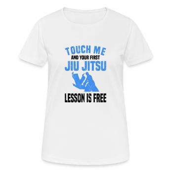 Ju Jutsu Brazilian Martial Arts Training - Women's Breathable T-Shirt - white - Front - AI Model Female 172 dark (172cm)