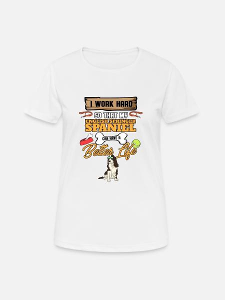 Funny Deutsch Springer Spaniel Lover I Dog Lover I - Women's Breathable T-Shirt - white