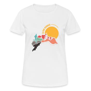 Ultra Marathon Trail Running Ultra Runner - T-shirt respirant Femme - blanc - Devant - AI Model Female 172 dark (172cm)