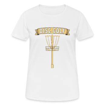 DISC GOLF - T-shirt respirant Femme - blanc - Devant - AI Model Female 172 dark (172cm)