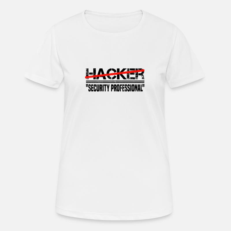 IT Cyber Security Experte Nerd Hacking - Frauen T-Shirt atmungsaktiv - Weiß