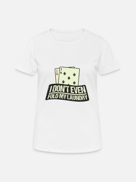 Poker - Women's Breathable T-Shirt - white