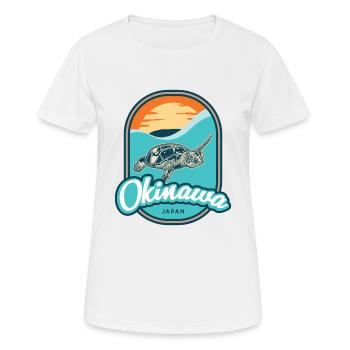 Okinawa – Japan - Women's Breathable T-Shirt - white - Front - AI Model Female 172 dark (172cm)