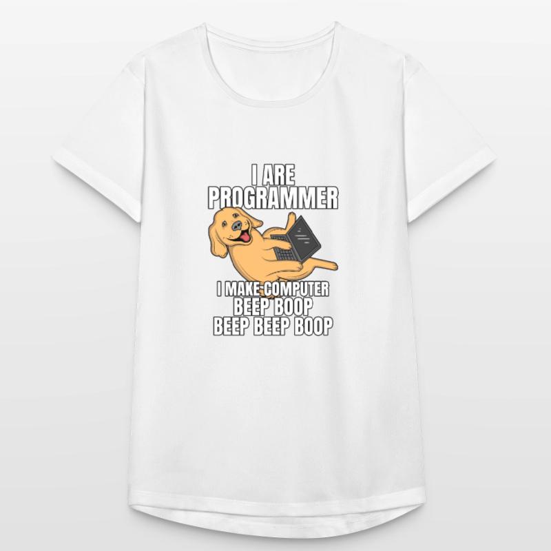 I Are Programmer Computer Beep Boop IT Dog Women's Breathable T-Shirt