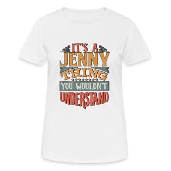 It's A Jenny Thing You Wouldnt Understand - Jenny - Women's Breathable T-Shirt - white - Front - AI Model Female 172 dark (172cm)