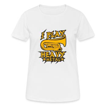Tuba - Frauen T-Shirt atmungsaktiv - Weiß - Vorne - AI Model Female 172 dark (172cm)