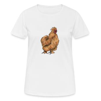 Brahma ChickenS I Chicken Poultry Motif pour - T-shirt respirant Femme - blanc - Devant - AI Model Female 172 dark (172cm)