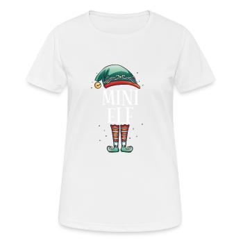Weihnachten Partnerkostüm Kleiner Elf Elfe Elfen - Frauen T-Shirt atmungsaktiv - Weiß - Vorne - AI Model Female 172 dark (172cm)
