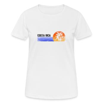 Costa Rica - Frauen T-Shirt atmungsaktiv - Weiß - Vorne - AI Model Female 172 dark (172cm)