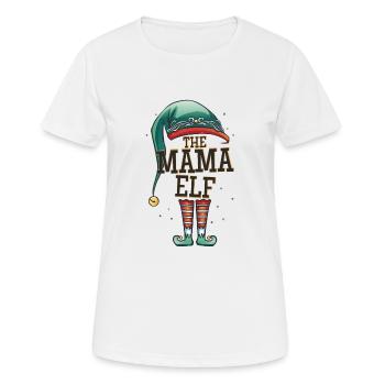 Die Mama Elfe The Mama Elf Weihnachts Outfit Mutti - Frauen T-Shirt atmungsaktiv - Weiß - Vorne - AI Model Female 172 dark (172cm)