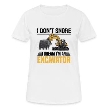 Crawler Excavator Excavator Sorry Construction Machine - Women's Breathable T-Shirt - white - Front - AI Model Female 172 dark (172cm)