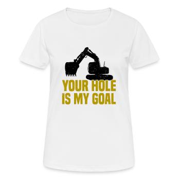 Crawler Excavator Excavator Sorry Construction Machine - Women's Breathable T-Shirt - white - Front - AI Model Female 172 dark (172cm)
