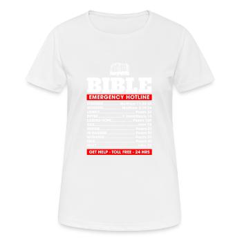 Religious Christian I Bible Verse I Bible - Women's Breathable T-Shirt - white - Front - AI Model Female 172 dark (172cm)