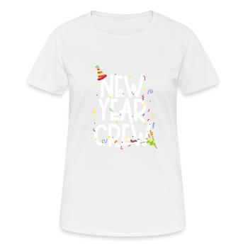 New Year's Eve Crew 2022 Happy New Year - Women's Breathable T-Shirt - white - Front - AI Model Female 172 dark (172cm)