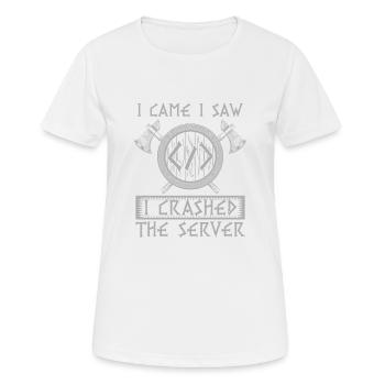 Programmierer Coder Software Entwickler - Frauen T-Shirt atmungsaktiv - Weiß - Vorne - AI Model Female 172 dark (172cm)
