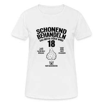 18 Geburtstag Geschenk Club der alten Säcke 18 - Frauen T-Shirt atmungsaktiv - Weiß - Vorne - AI Model Female 172 dark (172cm)
