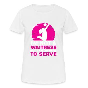 Volleyball Beachvolleyball - Frauen T-Shirt atmungsaktiv - Weiß - Vorne - AI Model Female 172 dark (172cm)