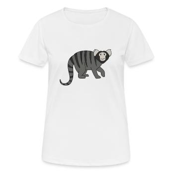 Singe Marmosets - T-shirt respirant Femme - blanc - Devant - AI Model Female 172 dark (172cm)
