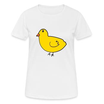 Poussin - T-shirt respirant Femme - blanc - Devant - AI Model Female 172 dark (172cm)