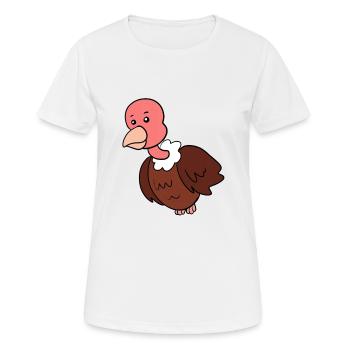 Vautour - T-shirt respirant Femme - blanc - Devant - AI Model Female 172 dark (172cm)
